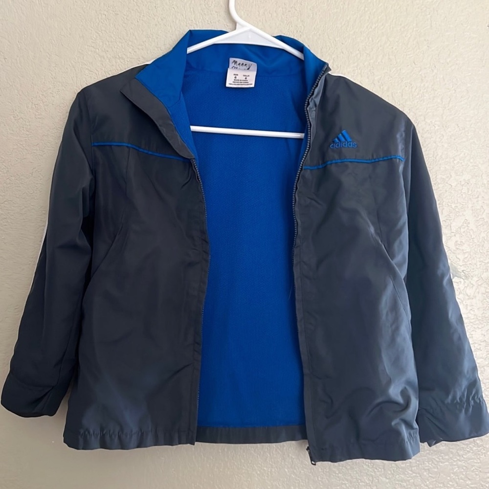Adidas full zip windbreak jacket